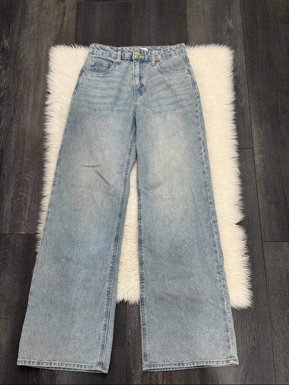 H&M Light Wash Women's Wide Leg Jeans - Blue